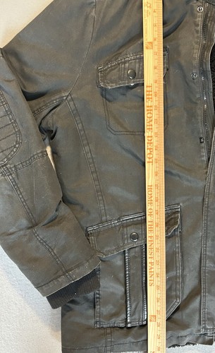 Rock & Republic Jacke Herren Gr. XXL schwarz isoliert Kapuze Mantel Taschen - Bild 5 von 9