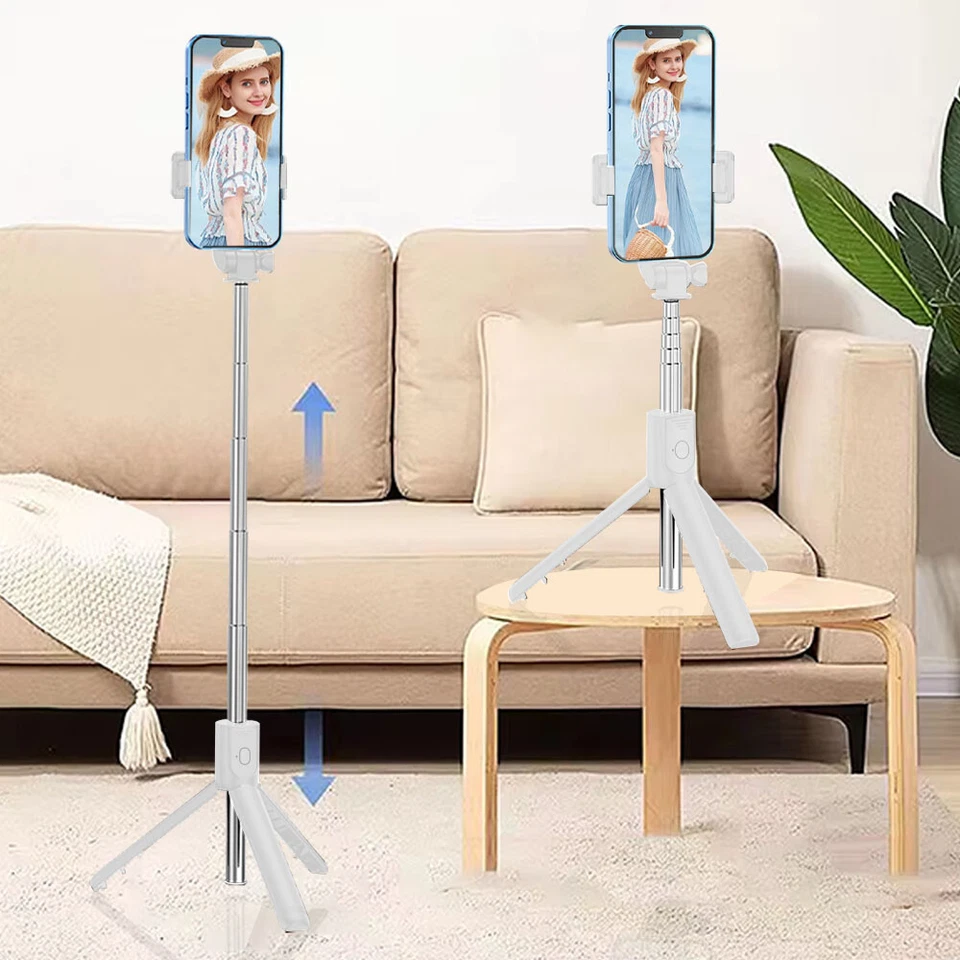 Selfie Stick Tripod Bluetooth Wireless Remote Cellphone Mount Holder Stand - Image 4 of 4