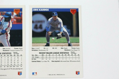 (5) 1993 Donruss Preview Eddie Murray Eric Karros Tom Glavine Larry Walker HOF - Picture 7 of 8