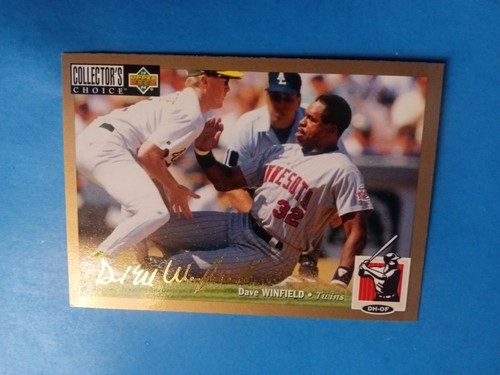 1994 Upper Deck Collector's Choice Dave Winfield GOLD SIGNATURE SP CARD #302 - Foto 4 di 4
