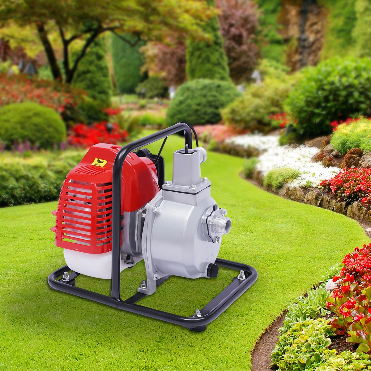 2HP Gasoline Water Pump Gas Powered Water Transfer Pump Garden Flood  Irrigation | eBay