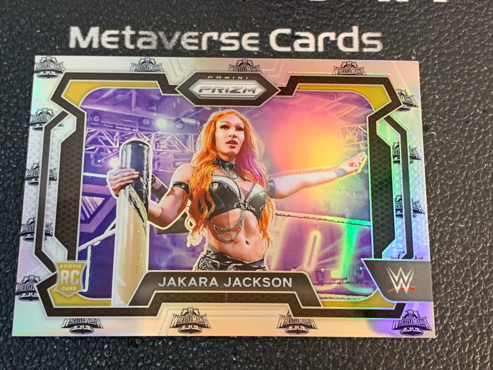 2024 Prizm WWE Jakara Jackson RC Rookie Horizontal WrestleMania /40 NXT