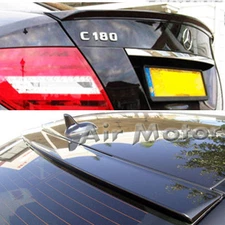 Unpainted Mercedes Benz C204 OE Roof & Rear Trunk Boot Spoiler Wing COMBO