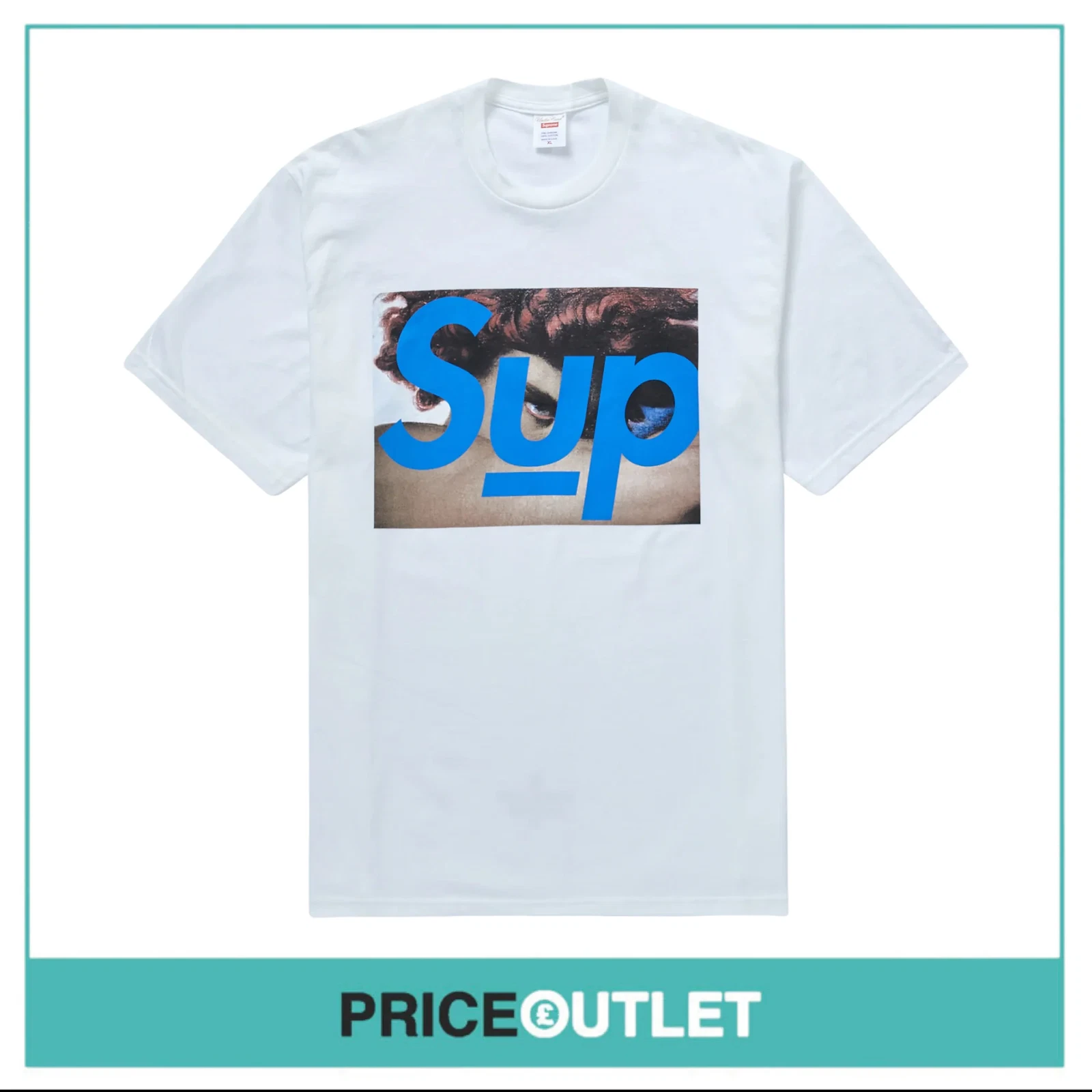 Supreme   T shirt visage couvert « blanc »
