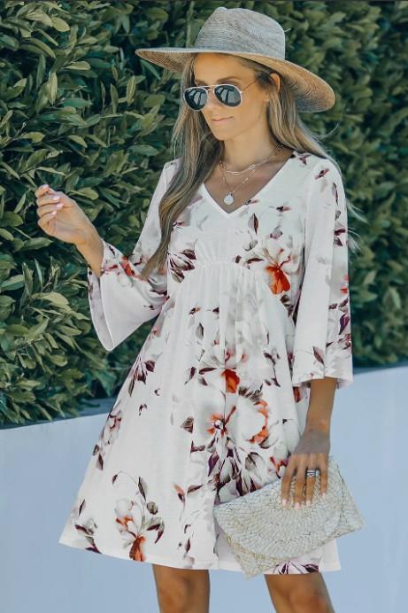 empire waist beach dress NEW NWT Floral Sz Medium Stretchy Knee Length SURF GEAR All Ready to Wear If youd prefer it Color:Wallpaperfloral Reiss Velvet Cut-Out Shoulder