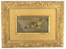 J.C. DAHL Oil on Panel Bird Study Framed From the Estate of ROBERT ANDREW PARKER
