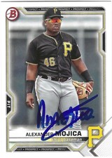 ALEXANDER MOJICA SIGNED AUTOGRAPHED 2021 BOWMAN DRAFT BASEBALL CARD #BD-75