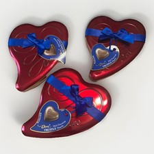 NEW 3pc DOVE Milk Chocolate Truffle Hearts Valentine Day Candy in Collectors Tin