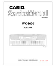 Casio WK-8000 Service Manual repair Schematic Diagrams Schema Schaltbild WK8000