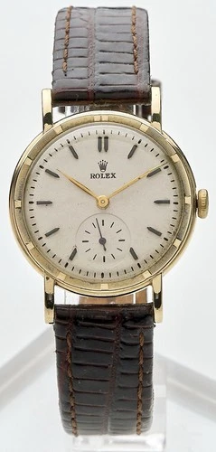 Rolex 10K Solid Gold 1950s Ref 509 Gents Vintage Watch 31mm.