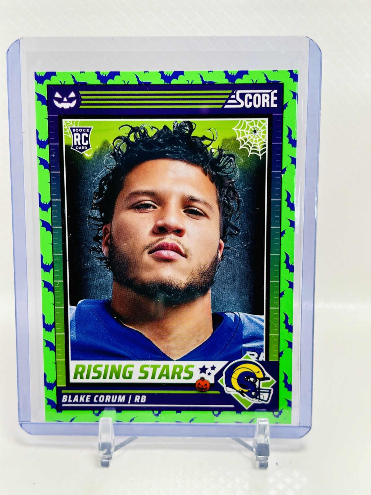 2024 Panini Score A Treat Blake Corum Rising Stars Green Bats #3 RC Rams