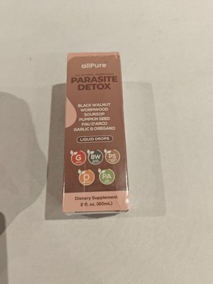 allPure Parasite Detox Liquid Drops Black Walnut Wormwood Pumpkin Seed 2027/11