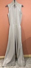 SPANX  Air Essentials Pique Sleeveless Mockneck  Ashwood Jumpsuit  Medium  $148