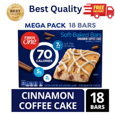 Fiber One 70 Calorie Soft Baked Bars Cinnamon Coffee Cake 18 Count