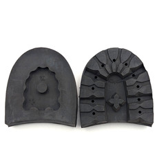 Vibram 100 Montagna Heels SBR Solid Size 11 Rugged Outdoor 1 Pair Black