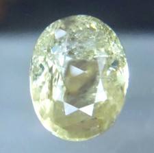 2.345CT Ceylon Natural Unheated Yellow sapphire oval Precious gemstone