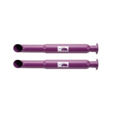 Flowtech 50232flt Purple Hornies 3-hole Header Turndown Muffler Pair Flowtech 50232flt Purple Hornies 3-hole Header Turndown Muffler Pair