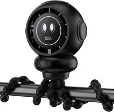 Stroller Fan, 6000Mah Stroller Fans Clip on for Baby with 4 Speeds, LED Display