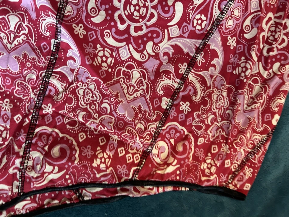 Falda grande forrada Angie Red Bandana A para mujer Foto 2 de 4