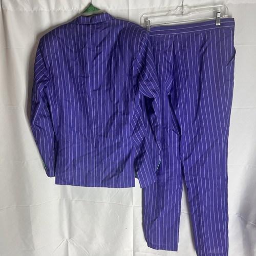 Spirit Halloween Costume DC Comics Purple Green Joker 3 Pc Adult Medium With Tie - Picture 4 of 7