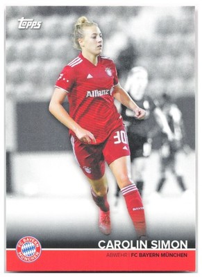 Carolin Simon 2021-22 Topps FC Bayern München Team Set BCW-CS FC Bayern Munchen