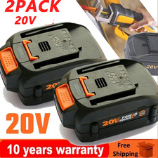 2X For WORX 20V Max Lithium WA3578 Power Tool 4.0Ah Battery WA3520 WA3575 WA3525