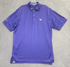 Scotty Cameron Peter Millar Circle T Scotty Dog Polo Shirt Mens L Sleeve Logo