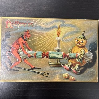 Antique Hallowe’en Postcard Circa 1908 Raphael Tuck & Sons Series No 150