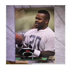 Topps 1993 Stadium Club Natrone Means #21 San Diego Chargers NFL Draft Pick Card