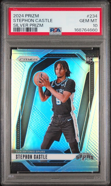 2024 Panini Prizm Silver Prizm #234 Stephon Castle Rookie RC PSA 10
