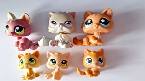 Lot De 8 Figurines Littlest Pet Shop (Hasbro) Petites Taille - Occasion - Voir état Sur Photos