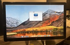 Vintage Apple Thunderbolt Display 27" A1407 Cracked Screen Fully Functional