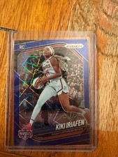 2025 Panini Prizm WNBA #72 Kiki Iriafen Blue Velocity Prizms