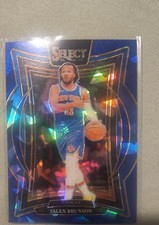 2024-25 Panini Select - Concourse Jalen Brunson #42 Blue Cracked Ice Prizm