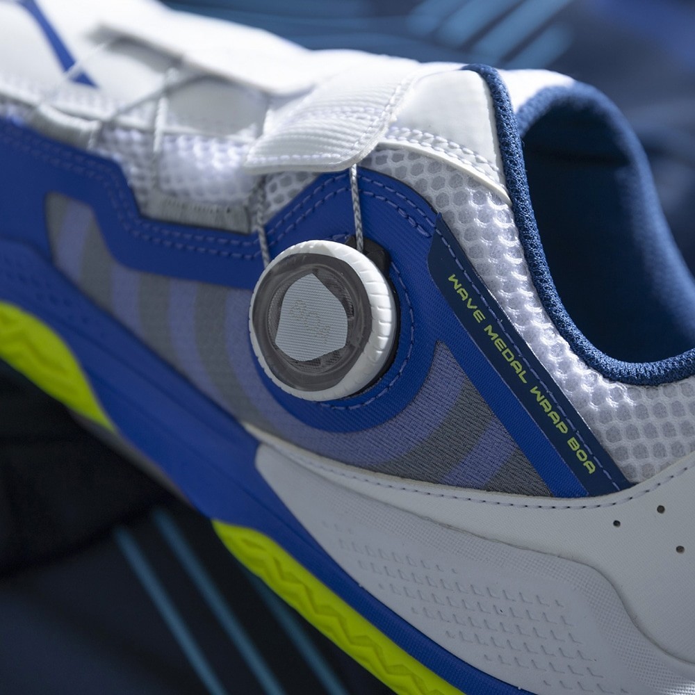 MIZUNO Wave Medal Wrap Boa 81GA2672 01 White Blue Width 2E Table Tennis Shoes MIZUNO Wave Medal Wrap Boa 81GA2672 01 White Blue Width 2E  main image 3
