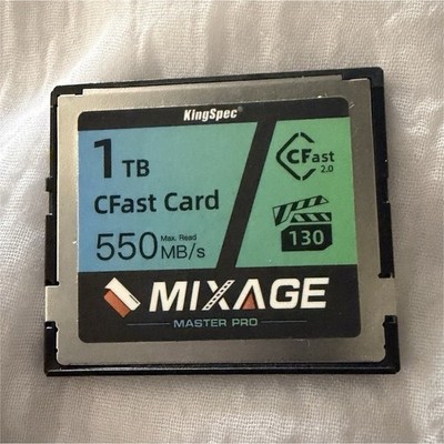 KingSpec Mixage CFast 2.0 Memory Card 1TB VPG130 3700X (up to 550MB/s Read)