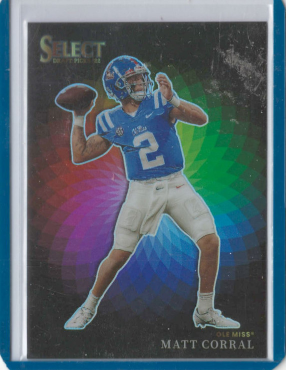 2022 Select Draft Picks Color Wheel Prizm Matt Corral Rookie RC