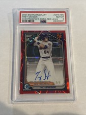 2024 Bowman Draft Trey Snyder Chrome Prospect Auto Red-Lava /5