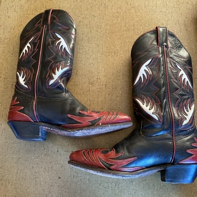 Vintage Code West Cowboy Boots Women s Size 6M All Leather Low Heel Leather Sole