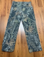 Wrangler Camo Pants Mens 32x30 Realtree Hunting Denim Carpenter Workwear