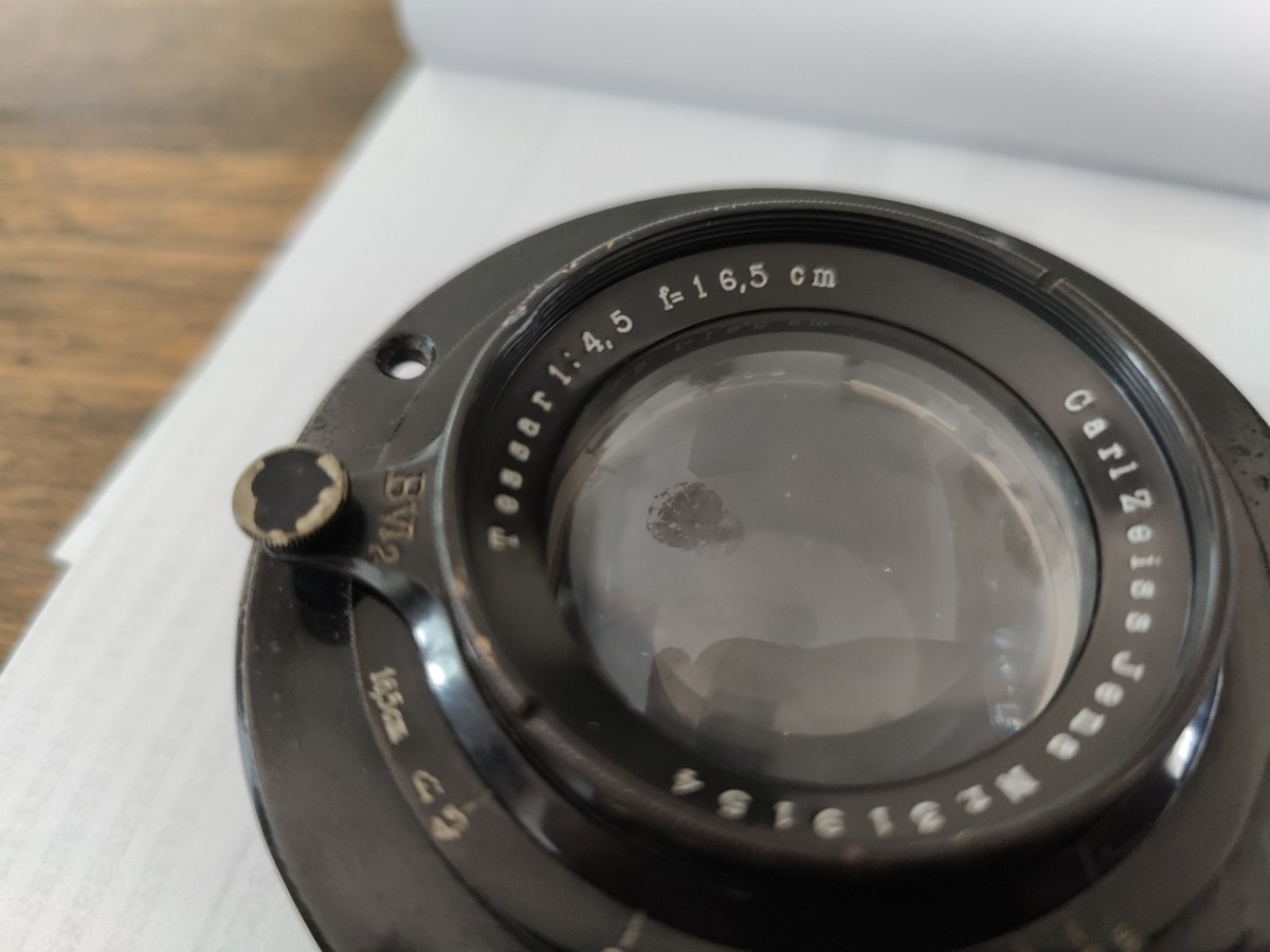Ancien Objectif Projection Tessar Carl Zeiss Jena – F=10.5cm, 1:4.5 (années 60/70)