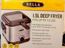 BELLA 1.5L  DEEP FRYER 1100 WATT NIB BASKET INCLUDED
