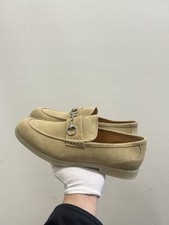 Gucci Jordaan Horsebit Brown Suede Gum Sole Boat Loafers, Size 10 UK 11 US GL67