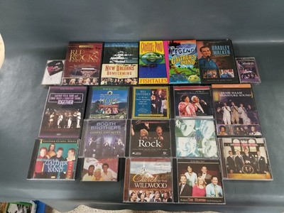 Bulk Assorted DVD / CD / VHS /Cassette Bill Gloria Gaither Gospel Media 20pc Lot