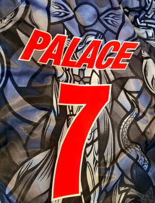 Palace x Nike England Fußball Trikot Zinngrau Medium Brandneu schneller Versand