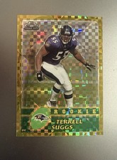 2003 Topps Chrome - Rookie Terrell Suggs #169 Gold X-Fractor /101 (RC) - CLEAN