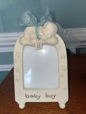 Department 56 Snowbabies From God Baby Boy Photo Frame New