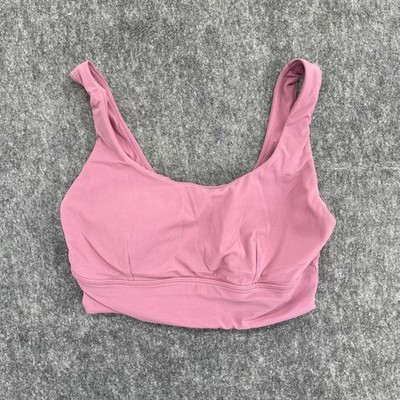 Lululemon Align Bra Size 8 Support C/D Cup Mauve Pink Nulu Yoga Sports Bra