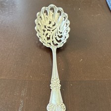 Antique Watson Olympia Sterling Silver Pierced Ice Pea,Serving Spoon 1903 No Mon