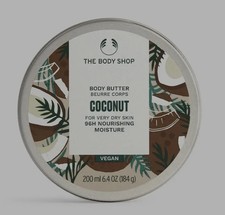 THE BODY SHOP Coconut Body Butter 200ml - 96HR Nourishing Moisture BRAND NEW